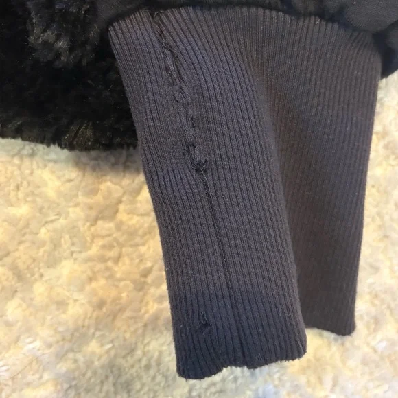 ALO Black Faux Fur Foxy Jacket - Picture 8 of 9